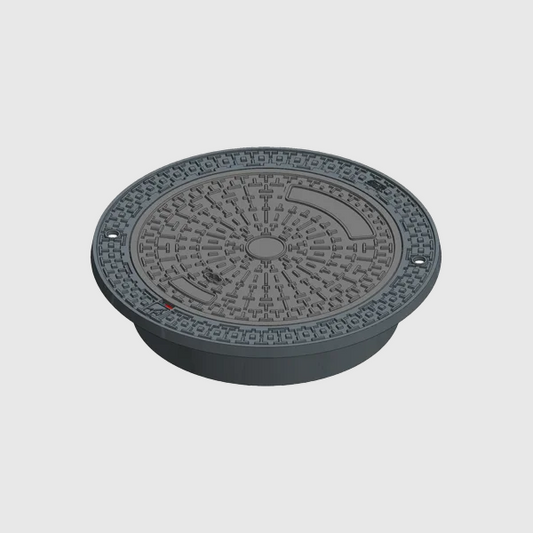 24" X 4" Tall Ring & Cover with S Markings